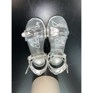 KIDS Sam Edelman Liora Silver Metallic Sandals Kid’s Size 13